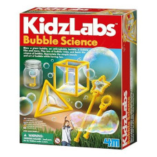 4M Toysmith: Bubble Science, Bubble Making Science Kit, Includes Recipes To Make Your Own Bubble Mixture, For Boys & Girls, Ages 5 And Up