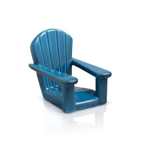Nora Fleming Hand-Painted Mini: Chillin' Chair Blue (Blue Adirondack Chair) A67