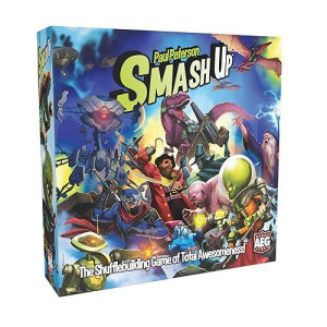 Smash Up - Board Game, Card Game, Base Set, Zombies, Robots, Pirates, Ninja, And More, 2 To 4 Players, 30 To 45 Minute Play Time, For Ages 10 And Up, Alderac Entertainment Group