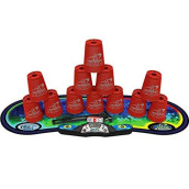 Speed Stacks | Sport Stacking Competitor, Red - 12 Cups, Holding Stem, With Gx Timer And Mat | Wssa Approved