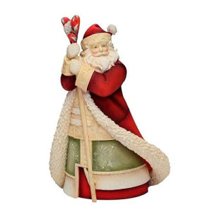 Enesco Heart Of Christmas Santa With Staff Figurine, 8-1/4-Inch