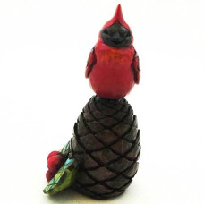 Enesco Jim Shore Heartwood Creek Mini Christmas Cardinal Figurine, 4-Inch