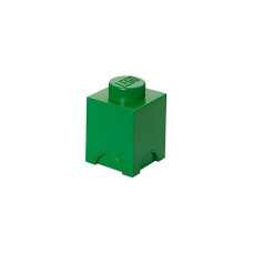 Room Copenhagen, Lego Storage Brick Box - Stackable Storage Solution - Dark Green, Brick 1