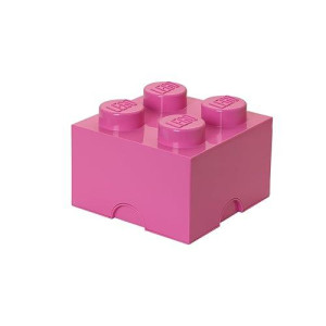 Room Copenhagen Lego Storage Brick 4, Bright Pink (4003)