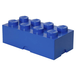 Room Copenhagen Lego Storage Box Brick 8, Large, Bright Blue (40040631)