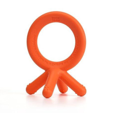 Comotomo Silicone Baby Teether, Orange