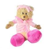 Making Believe Plush Stuffed Animal 10" Pink Day Spa Teddy Bear