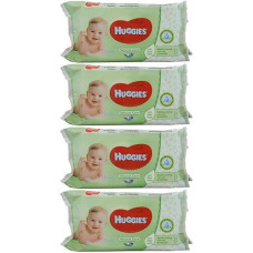 Huggies Baby Wipes Natural Care With Aloe Vera, 56 Count (Pack Of 4)