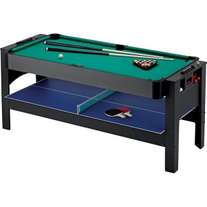 Fat Cat By Gld Products Original 3-In-1 6-Foot Flip Game Table (Air Hockey Billiards And Table Tennis)