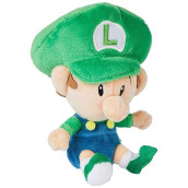 Little Buddy 1248 Super Mario All Star Collection 6" Baby Luigi Plush
