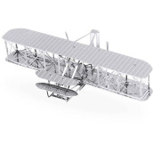 Metal Earth Wright Brothers Airplane 3D Metal Model Kit Fascinations