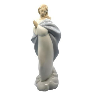 Nao By Lladro Collectible Porcelain Figurine: Holy Mary - 10 3/4" Tall - Holy Mother