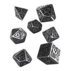 Q Workshop Metal Steampunk Dice Set 7 Polyhedral Pieces