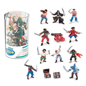 Papo Mini Tub'S Pirates And Corsairs Toy, 12 Pcs