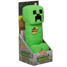 Jinx Minecraft 14" Creeper Plush Stuffed Toy With "Ssssss Boom!" Sound