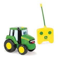 John Deere Radio Controlled Johnny Tractor Toy - Includes Easy To Use Remote Control Toy - Green John Deere Tractor Toys - John Deere Toys - Ages 18 Months And Up