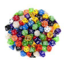 Wiz Dice Series I - Dnd Dice Set (105 Dice, 15 Sets Of 7 Unique Colors) - Perfect Dnd Gifts - Role Playing Dice Dnd Accessories For Ttrpg Mtg Dice Games -D&D Dice Game Sets In Unique Finishes