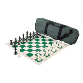 Wholesale Chess Heavy Tournament Triple Weighted Chess Set Combo (Green)
