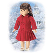 Red Wool Coat With Satin Lining ~ Fits 18" American Girl Dolls