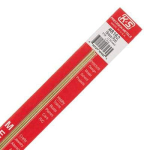 K&S Solid Rod 1/16" X 12" Brass Pack