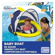 Swimschool 4-In-1 Progressive Swim Training Float - 18 Months And Up - Baby Pool Float, Cruiser, Or Kick Float With Kickboard And Safety Seat - Sea Creatures Design