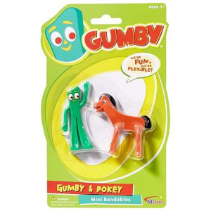 Nj Croce Gumby & Pokey Mini Bendable Pair