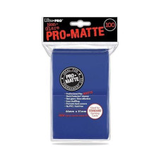 Ultra Pro PRO-Matte Standard Deck Protectors, Pack of 100, Blue