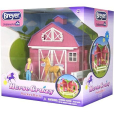 Breyer Stablemates Horse Crazy Pocket Barn And Horse Play Set