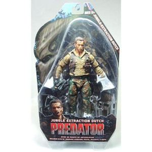 Neca 7" Predators Series 8 Jungle Extraction Dutch Schaefer Arnold Schwarzengger Action Figure