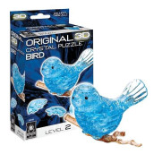 Bepuzzled Original 3D Crystal Puzzle - Bird - Fun Yet Challenging Brain Teaser That Will Test Your Skills And Imagination, For Ages 12+