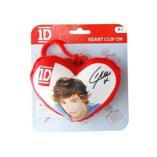 One Direction plush heart bag clip