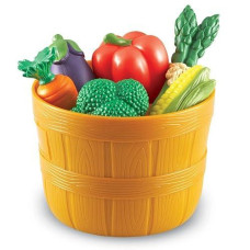 Learning Resources New Sprouts Bushel Of Veggies - 10 Pieces, Ages 18+ Months Play Food For Toddlers, Pretend Play Toys For Toddlers, Veggies For Kids