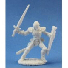 Reaper Miniatures Barnabas, Human Warrior #77023 Bones Unpainted Plastic Figure