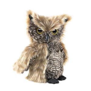 Folkmanis Screech Owl Puppet With Turning Head