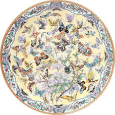 Bits And Pieces - 1000 Piece Round Puzzle - Ninety Nine Butterflies, Flowers And Butterflies - - 1000 Pc Jigsaw