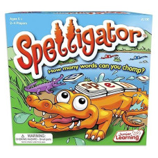 Junior Learning Spelligator Word Building Game, Ages 5-9, Phonemic Awareness, 75 Letter Tiles