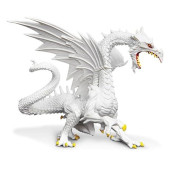 Safari Ltd. Glow-In-The-Dark Snow Dragon Figurine - Detailed 6" Model Figure - Fun Educational Fantasy Play Toy For Boys, Girls & Kids Ages 4+