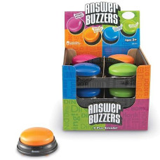 Learning Resources Answer Buzzers Classpack, Classroom Tools And Games, Teacher Supplies, Batteries Included, Set Of 12, Ages 3+ (Product Is Not Recordable)