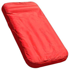 Swimline Solstice Fabric Covered Pool Float Mattress Red Lounger Raft For Adults & Kids I Comfortable Head Back Rest & Quick-Dry Cover For Adult Or Kid Floating & Lounging Dogs 15030R