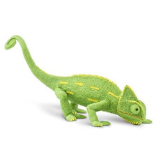 Safari Ltd. Veiled Chameleon Baby Figurine - Detailed 6.75 Plastic Model Figure - Fun Educational Play Toy For Boys, Girls & Kids Ages 18M+