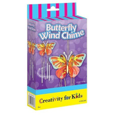 Creativity For Kids Butterfly Wind Chime Mini Craft Kit , Red