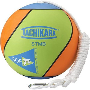 Tachikara Stmb Tetherball, Lime Green/Blue/Orange, 0.9
