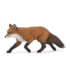 Papo -Hand-Painted - Figurine -Wild Animal Kingdom - Fox -53020 -Collectible - For Children - Suitable For Boys And Girls- From 3 Years Old