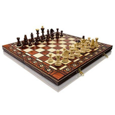 Large Hand crafted Wooden Senator chess Professional Set