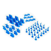 Napoleonic & Civil War Military Miniatures (Blue): Plastic Toy Soldiers Set: Infantry, Cavalry, Artillery, Ships