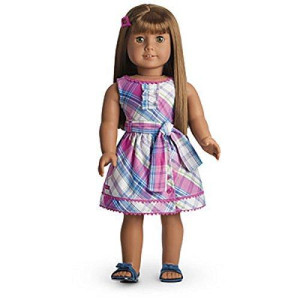 American Girl My Ag Plaid Party Dress + Charm For Doll (Doll Not Included)