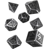 Q-Workshop Metal Dwarven 7 Polyhedral Rpg Ornamented Dice Set