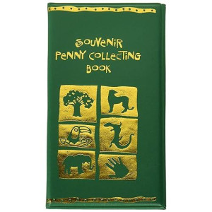 Rhode Island Novelty Green Zoo Penny Collecting Book One Per Order