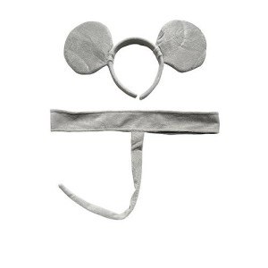 Making Believe Gray Mouse Headband Ears And Tail Costume Set