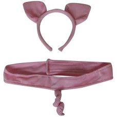 Making Believe Pink Pig Headband Ears And Tail Costume Set